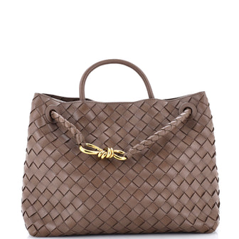Bottega Veneta Andiamo Top Handle Bag Intrecciato Nappa Medium