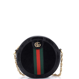 Gucci Ophidia Round Shoulder Bag Suede Mini