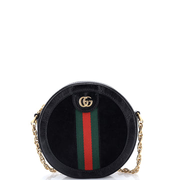 Gucci Ophidia Round Shoulder Bag Suede Mini