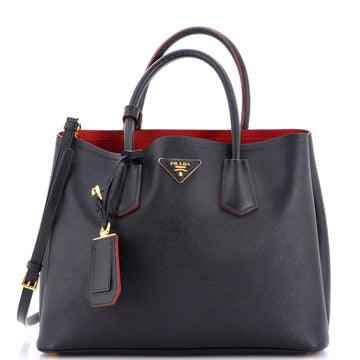 Prada Cuir Double Tote Saffiano Leather Medium