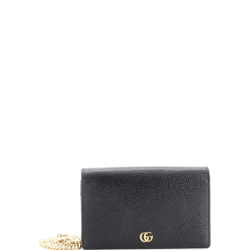 Gucci Petite GG Marmont Chain Wallet Leather Mini