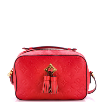 Louis Vuitton Saintonge Handbag Monogram Empreinte Leather
