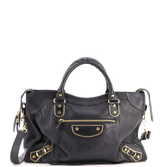 Balenciaga City Classic Metallic Edge Bag Leather Medium