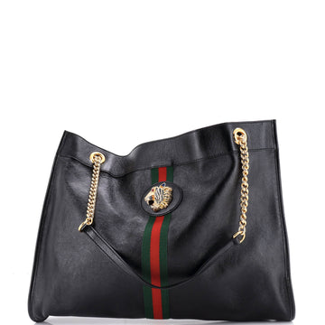 Gucci Rajah Chain Tote Leather Large