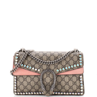 Gucci Dionysus Bag Crystal Embellished GG Coated Canvas Small