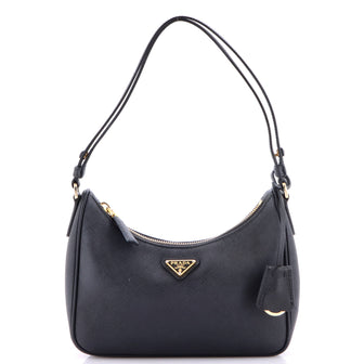Prada Re-Edition Hobo Saffiano Leather Mini