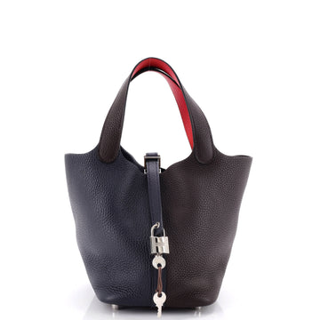 Hermes Picotin Lock Bag Tricolor Clemence PM
