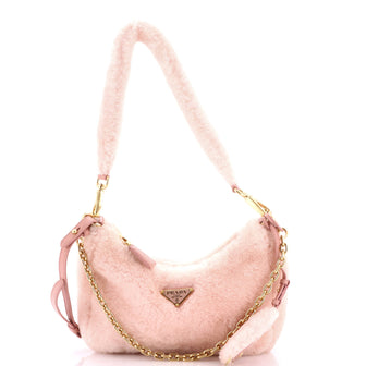 Prada Re-Edition Shoulder Bag Shearling Mini