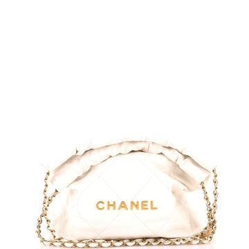 Chanel 22 Chain Hobo Quilted Calfskin Small