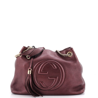 Gucci Soho Chain Strap Shoulder Bag Leather Medium