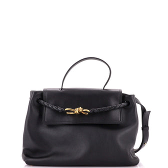 Bottega Veneta Ciao Ciao Top Handle Bag Leather with Intrecciato Detail Medium