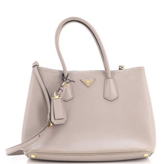 Prada Cuir Double Tote Saffiano Leather Large