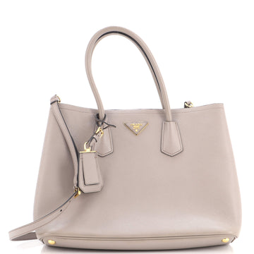 Prada Cuir Double Tote Saffiano Leather Large