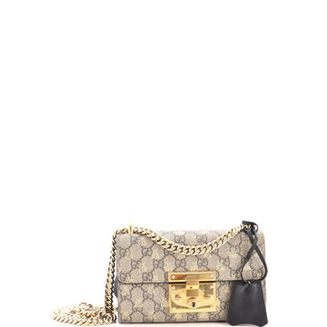 Gucci Padlock Shoulder Bag Printed GG Coated Canvas Small