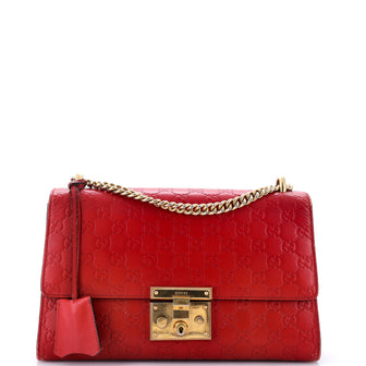 Gucci Padlock Shoulder Bag Guccissima Leather Medium