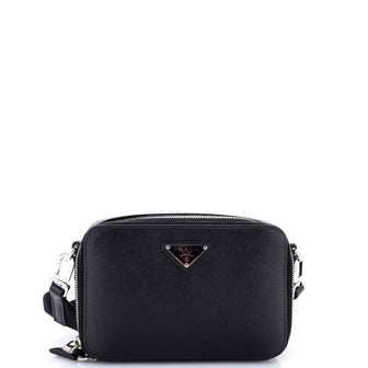 Prada Brique Camera Crossbody Bag Saffiano Leather Mini