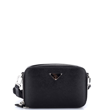 Prada Brique Camera Crossbody Bag Saffiano Leather Mini