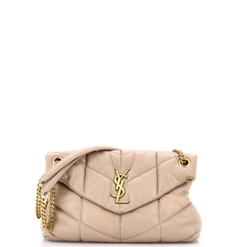 Saint Laurent Loulou Puffer Shoulder Bag Quilted Leather Small