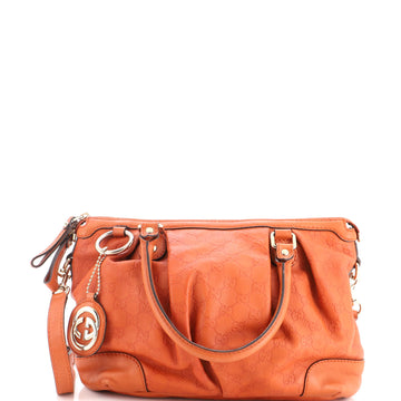 Gucci Sukey Top Handle Satchel Guccissima Leather Medium