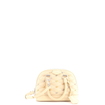 Louis Vuitton Alma Handbag Studded Malletage Leather BB