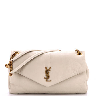 Saint Laurent Calypso Flap Bag Leather Large