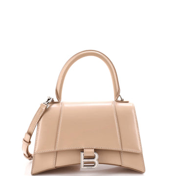 Balenciaga Hourglass Top Handle Bag Leather Small