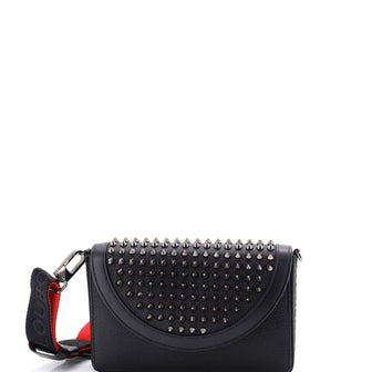 Christian Louboutin Explorafunk Wallet On Chain Spiked Leather