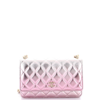 Chanel Like a Wallet Wallet on Chain Quilted Gradient Metallic Lambskin