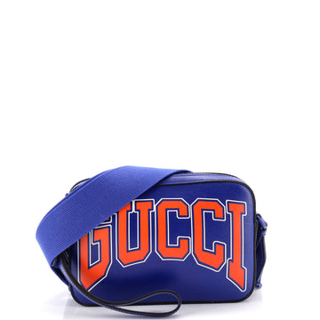 Gucci NY Dragons Camera Crossbody Bag Printed Leather Small