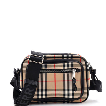 Burberry Paddy Crossbody Bag Vintage Check Canvas Small