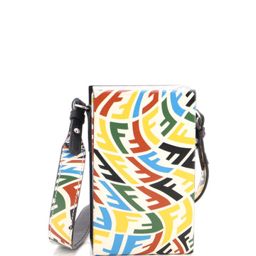 Fendi Vertical Box Crossbody Bag Vertigo Zucca Leather
