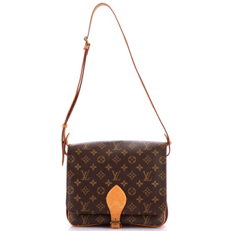 Louis Vuitton Cartouchiere Handbag Monogram Canvas GM