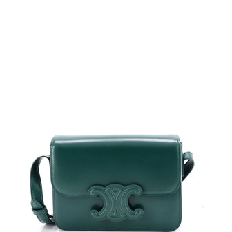 Celine Cuir Triomphe Shoulder Bag Leather Teen