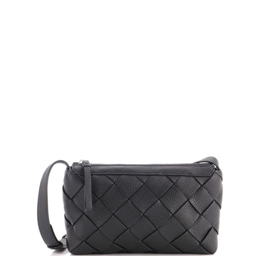 Bottega Veneta Diago Zipped Messenger Bag Maxi Intrecciato Leather