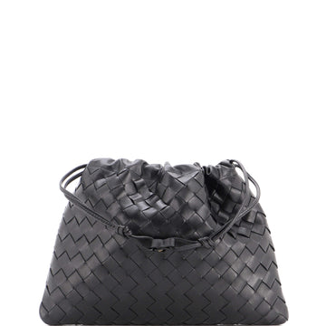 Bottega Veneta Drawstring Dustbag Crossbody Bag Intrecciato Nappa Medium