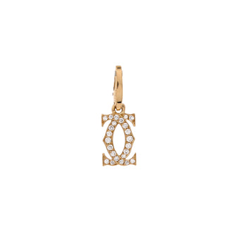 Cartier Double C Charm Pendant Pendant & Charms 18K Yellow Gold and Diamonds