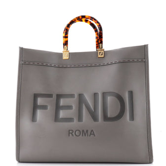 Fendi Sunshine Shopper Tote Leather Large