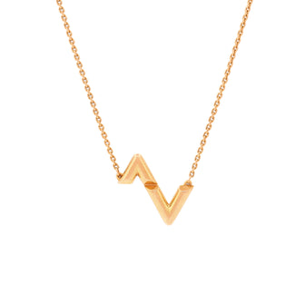 Louis Vuitton LV Volt Upside Down Pendant Necklace 18K Rose Gold