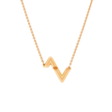 Louis Vuitton LV Volt Upside Down Pendant Necklace 18K Rose Gold