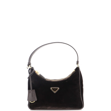 Prada Re-Edition 2005 Shoulder Bag Velvet Mini
