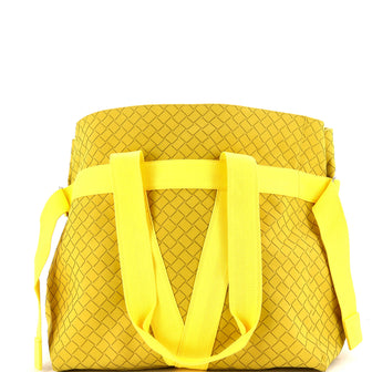 Bottega Veneta Buffer Open Tote Rubber Intrecciato with Canvas Large