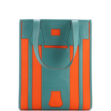 Hermes Petit H Bell Tote Toile and Leather PM