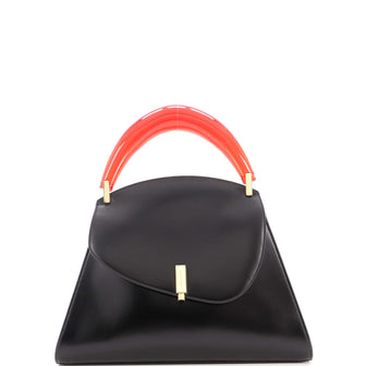 Salvatore Ferragamo Prism Top Handle Bag Leather
