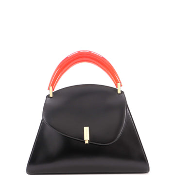 Salvatore Ferragamo Prism Top Handle Bag Leather