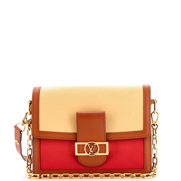 Louis Vuitton Dauphine Shoulder Bag Taurillon Leather MM