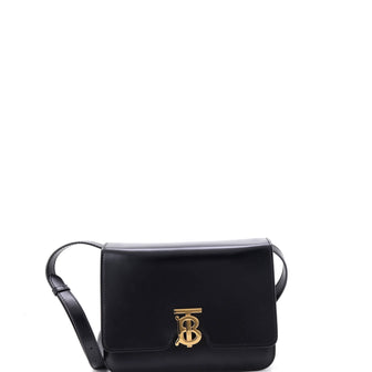 Burberry TB Flap Bag Leather Medium
