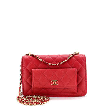 Chanel Pocket Twins Wallet on Chain Quilted Caviar