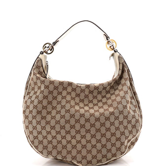 Gucci Twins Hobo GG Canvas Medium