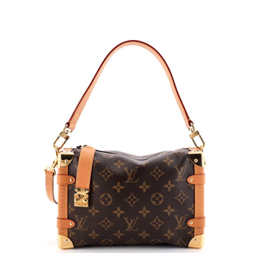 Louis Vuitton Side Trunk Handbag Monogram Canvas MM