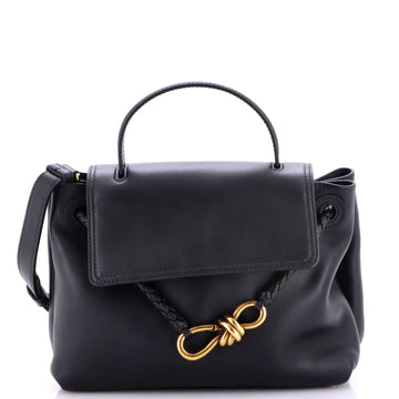 Bottega Veneta Ciao Ciao Top Handle Bag Leather with Intrecciato Detail Small